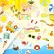 100-Piece Summer Paper Die Cut Set | Cardstock Scrapbook Embellishments for DIY Crafts, Bulletin Board Decorations & Summer Scrapbooking Supplies